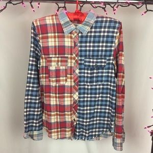 Anthropologie Artisan Multicolor Flannel
